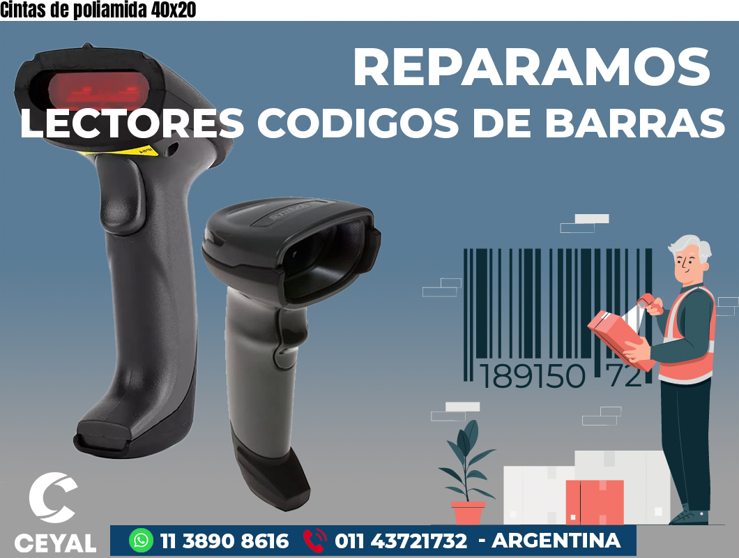 Cintas de poliamida 40x20