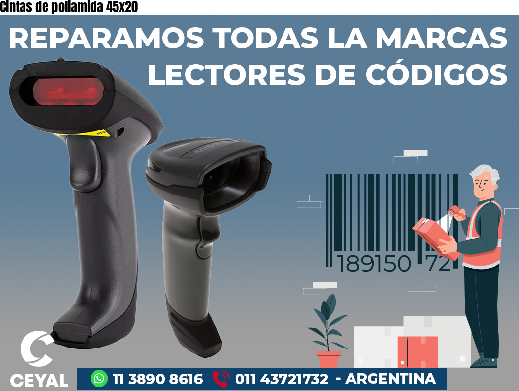 Cintas de poliamida 45x20