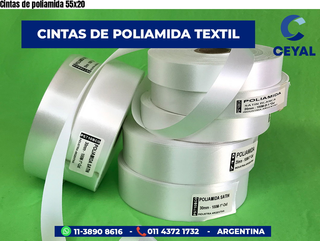 Cintas de poliamida 55×20