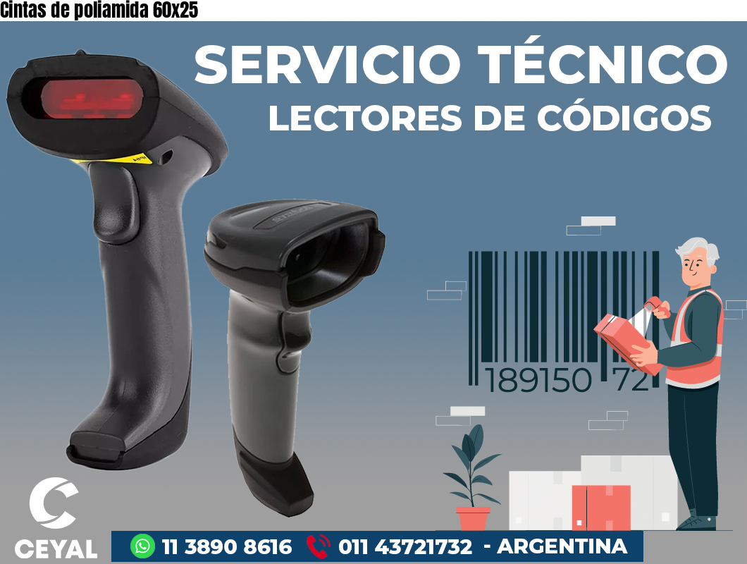 Cintas de poliamida 60x25