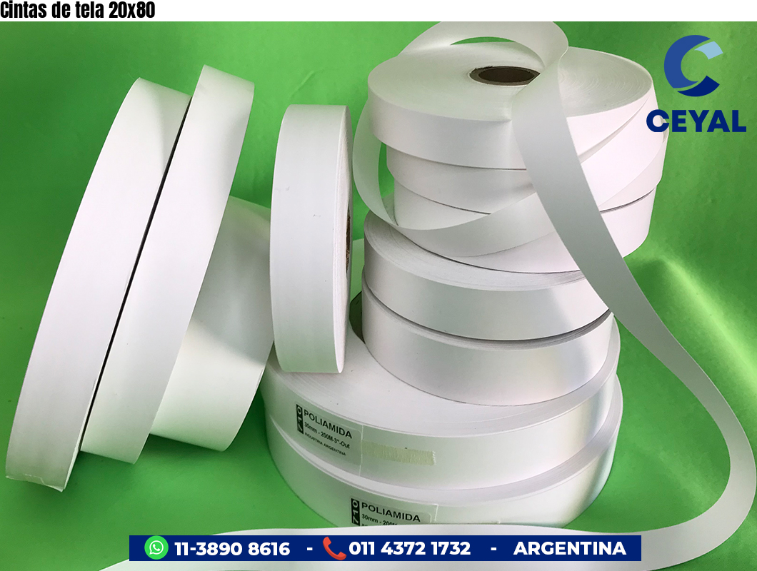 Cintas de tela 20x80