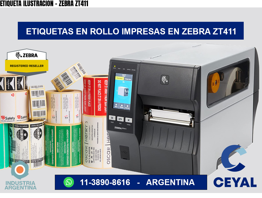 ETIQUETA ILUSTRACION – ZEBRA ZT411