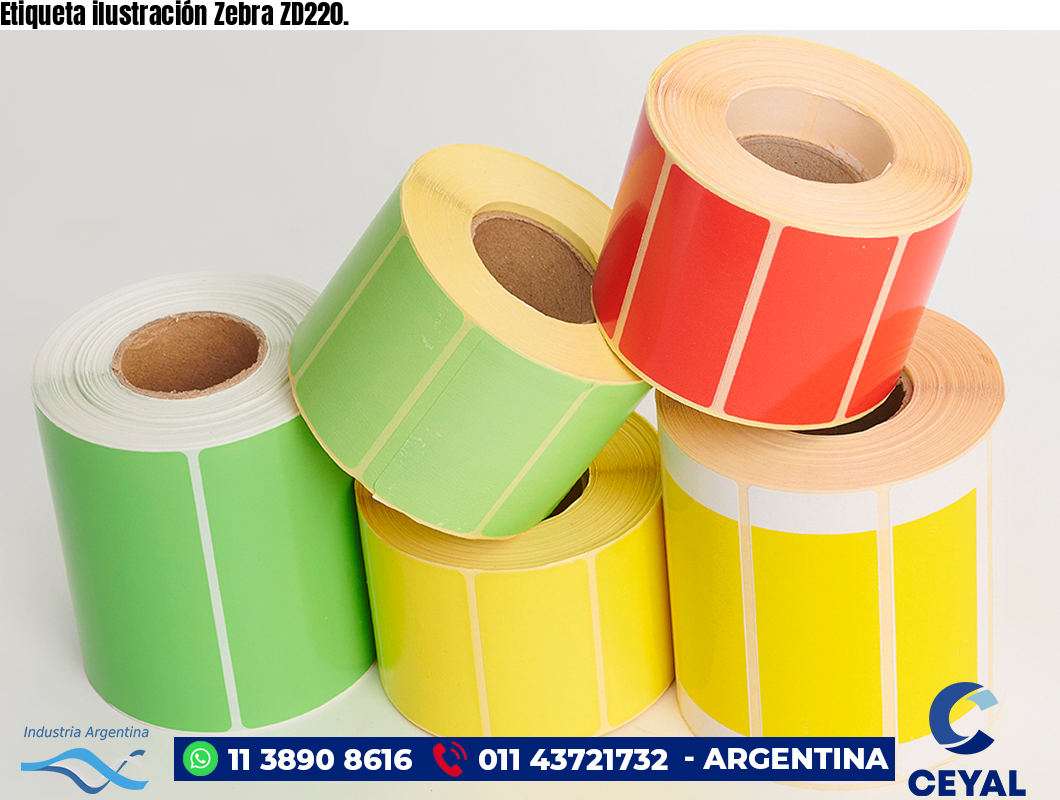 Etiqueta ilustración Zebra ZD220.