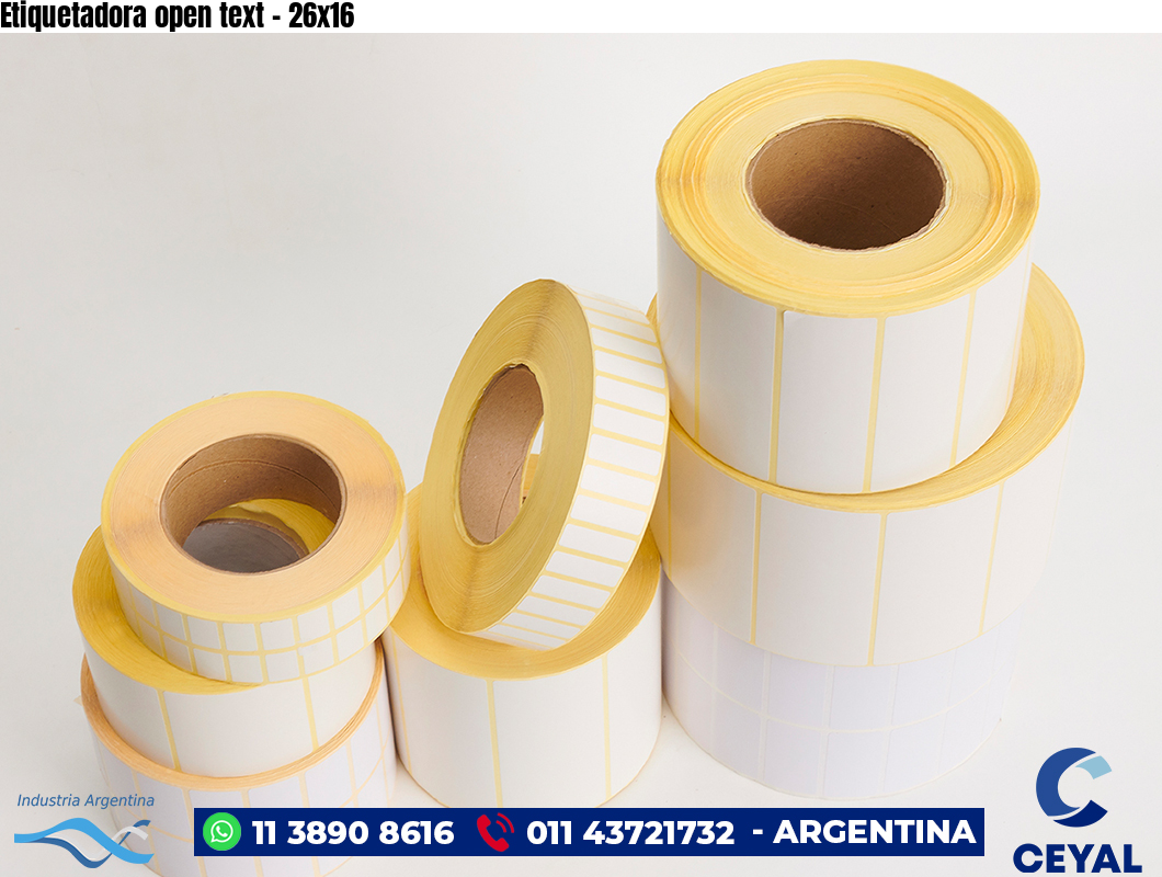 Etiquetadora open text - 26x16