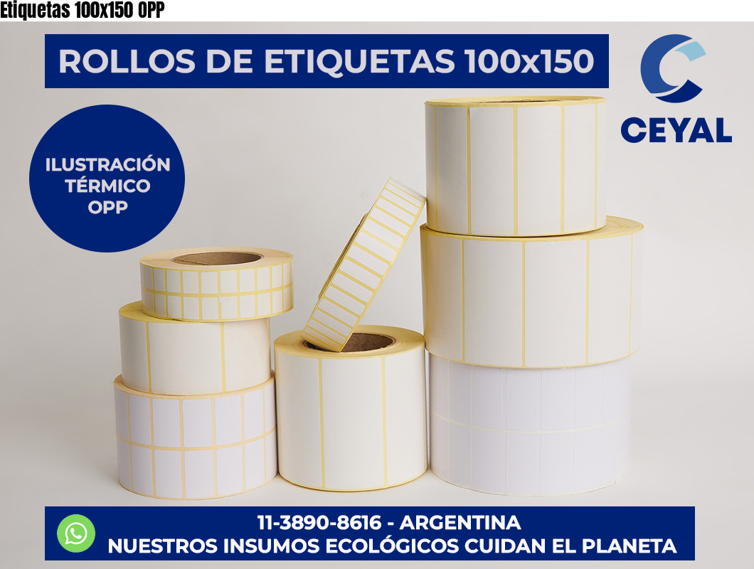 Etiquetas 100×150 OPP