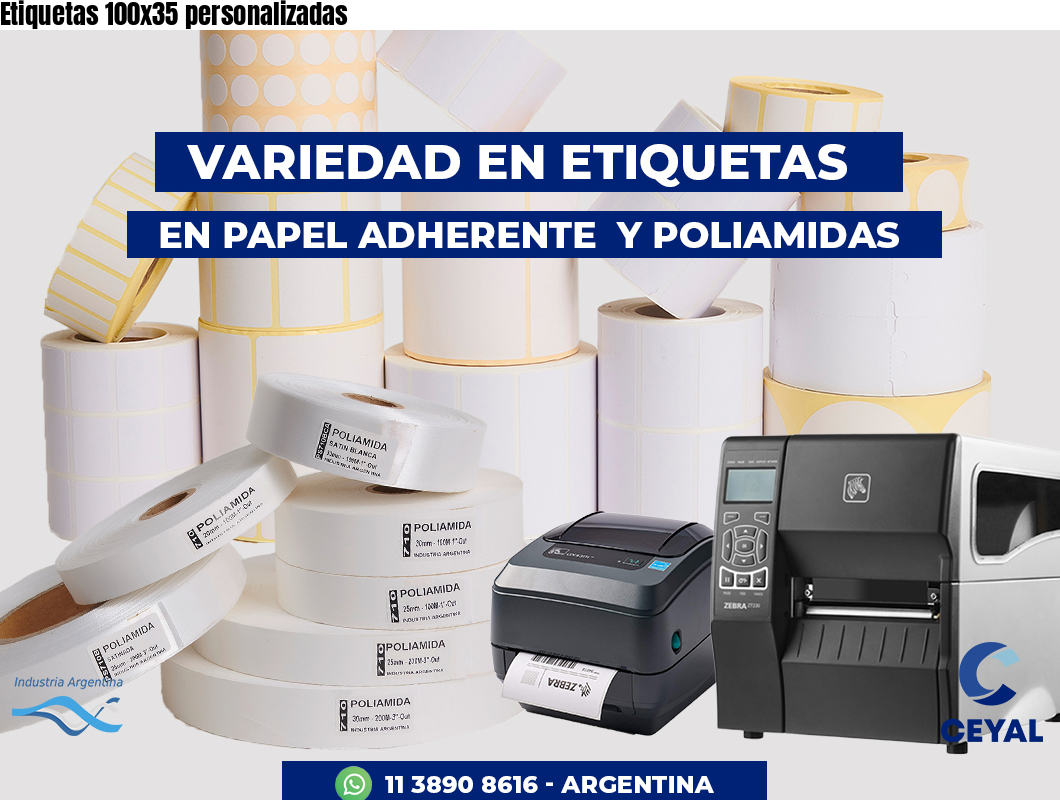 Etiquetas 100x35 personalizadas