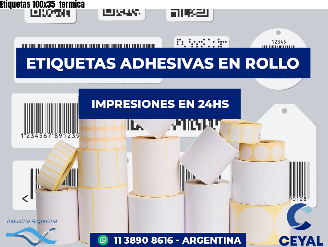 Etiquetas 100x35 termica