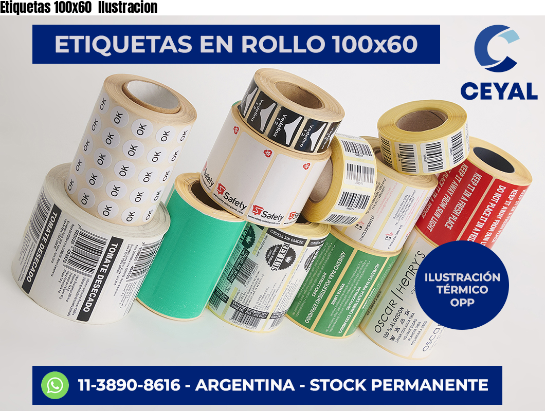 Etiquetas 100×60  Ilustracion