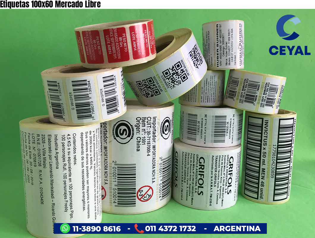 Etiquetas 100x60 Mercado Libre
