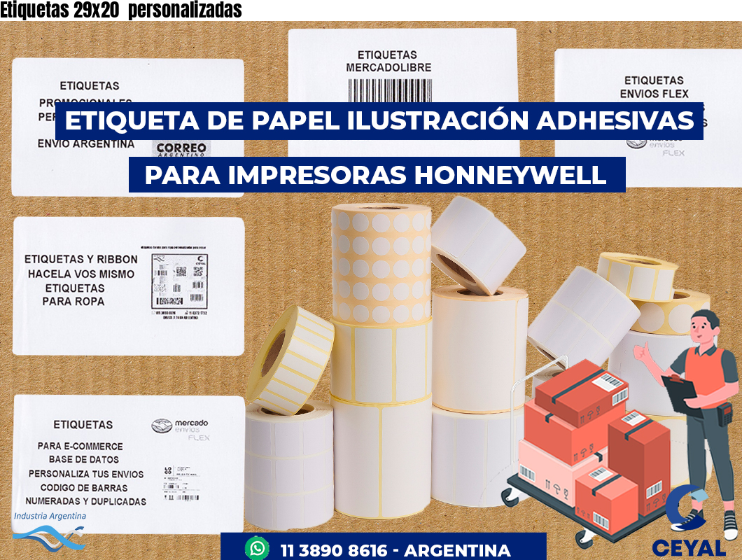 Etiquetas 29x20 personalizadas