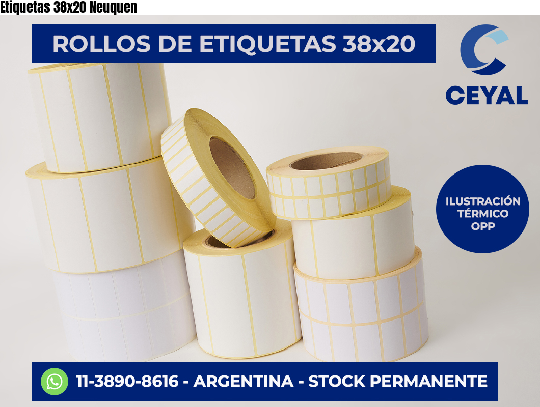 Etiquetas 38x20 Neuquen