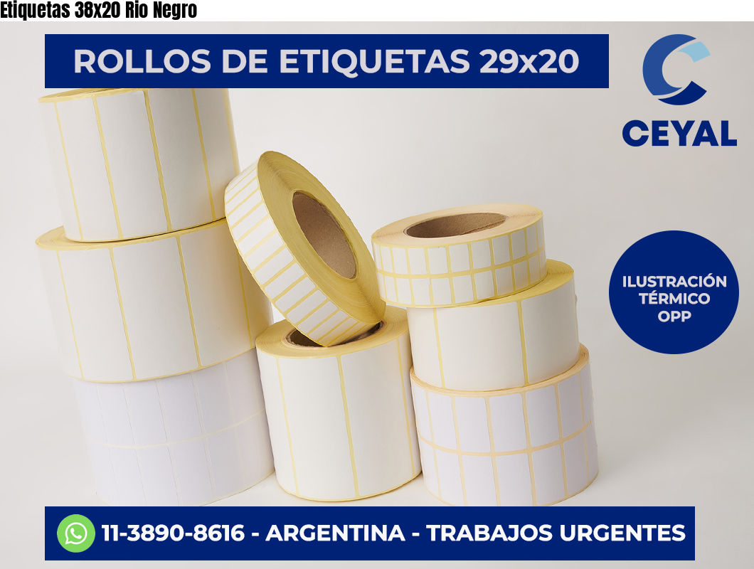 Etiquetas 38x20 Rio Negro