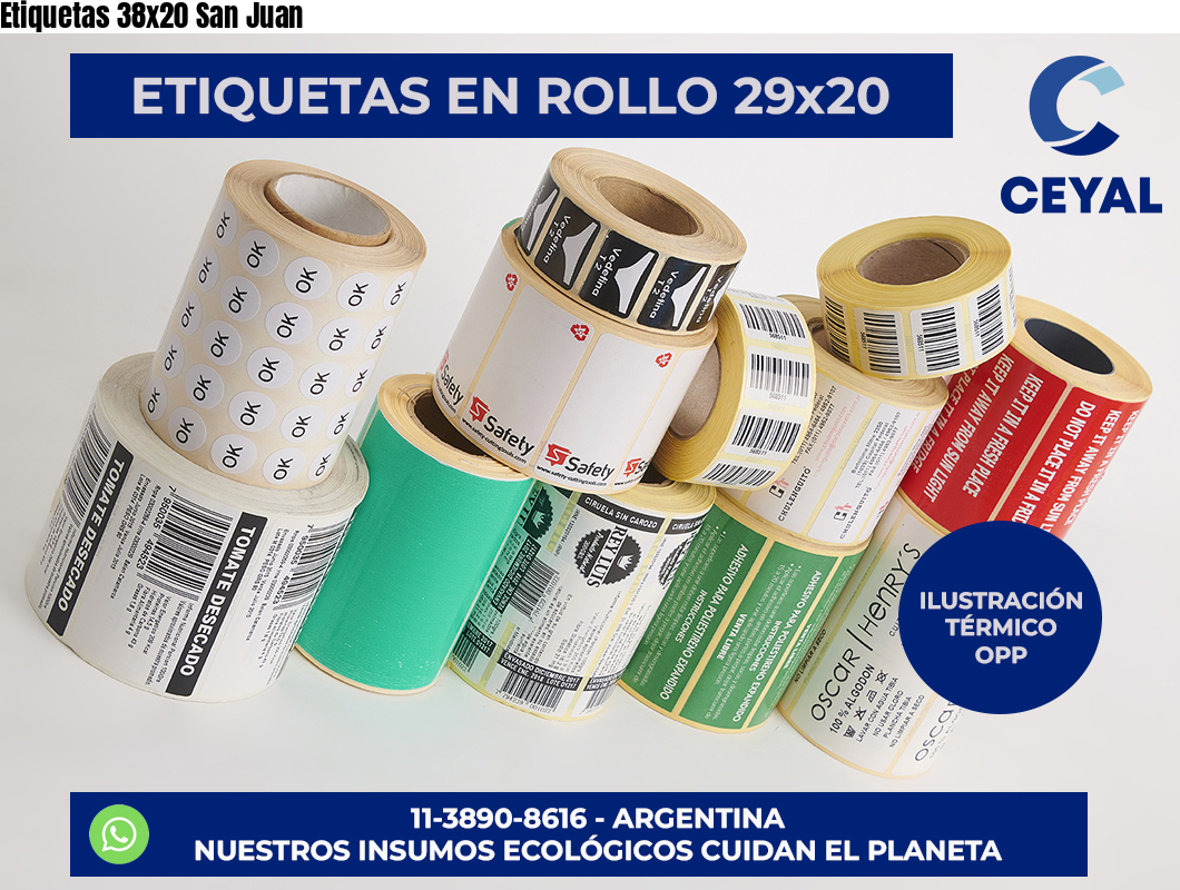 Etiquetas 38×20 San Juan