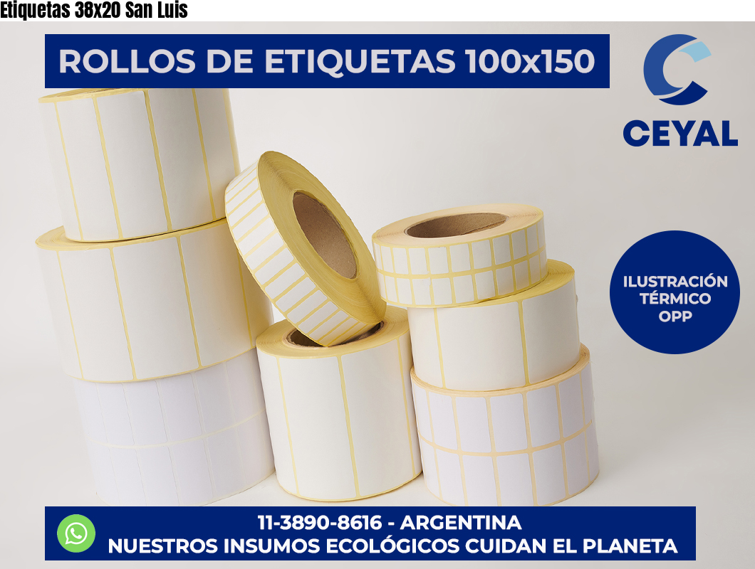 Etiquetas 38x20 San Luis