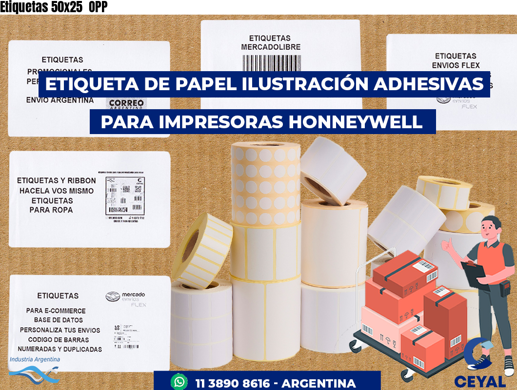 Etiquetas 50x25 OPP