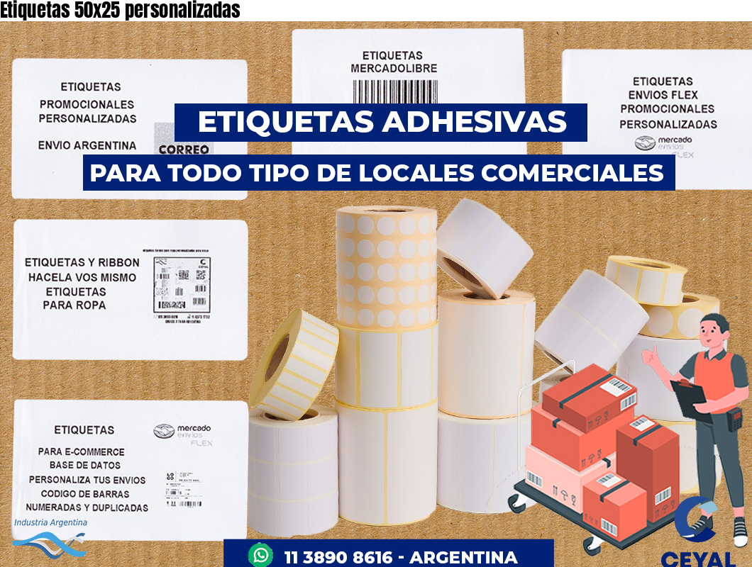 Etiquetas 50x25 personalizadas