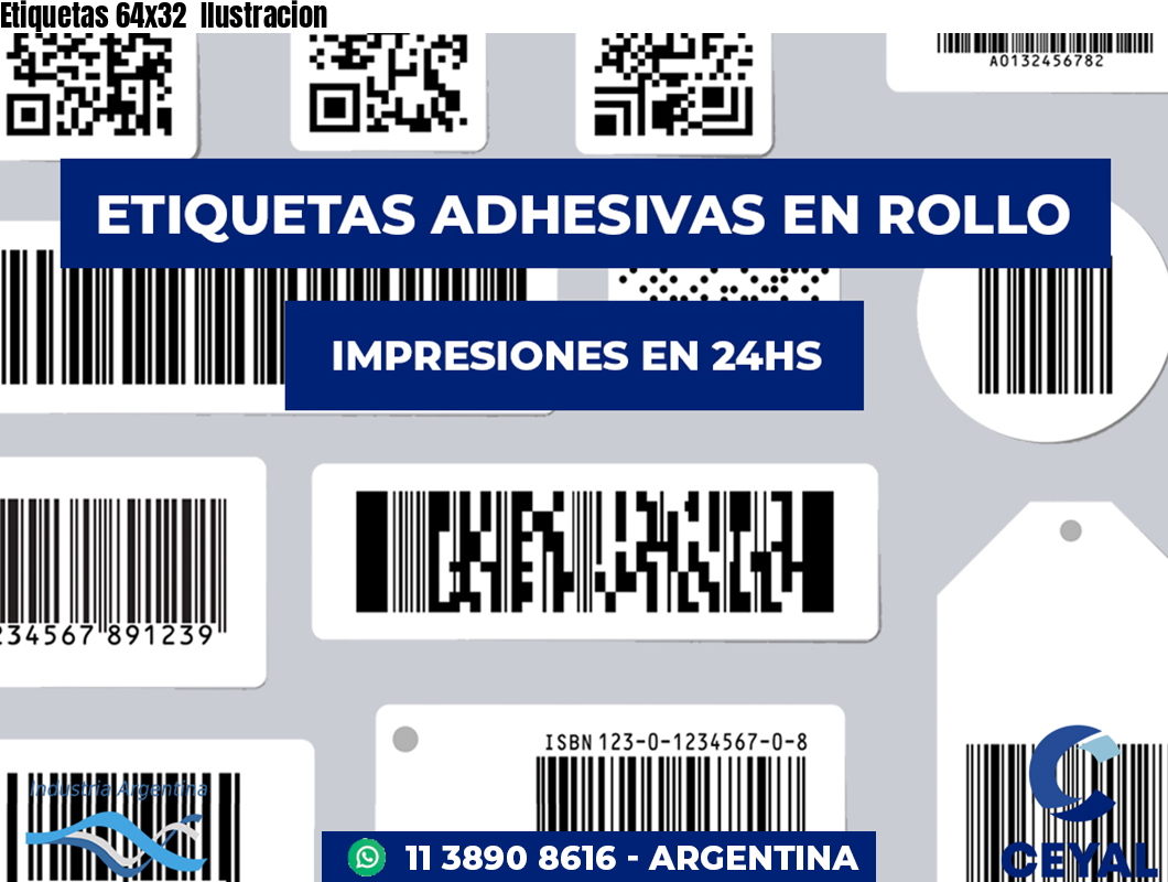Etiquetas 64x32  Ilustracion