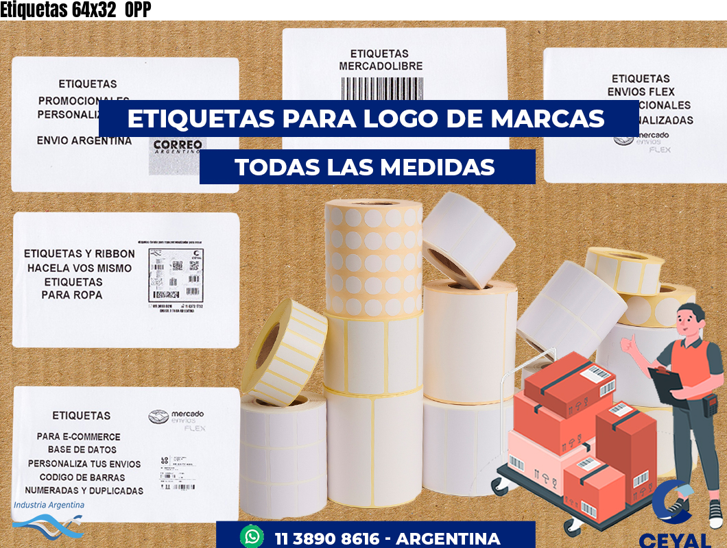 Etiquetas 64x32 OPP