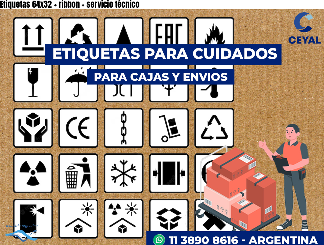Etiquetas 64x32   ribbon   servicio técnico