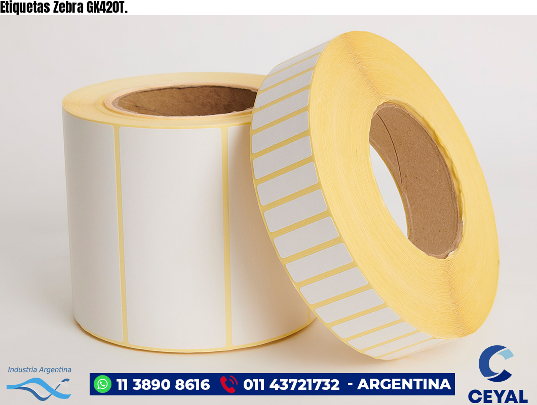 Etiquetas Zebra GK420T.