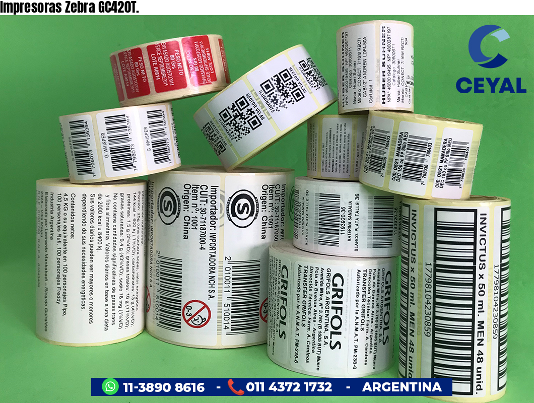 Impresoras Zebra GC420T.