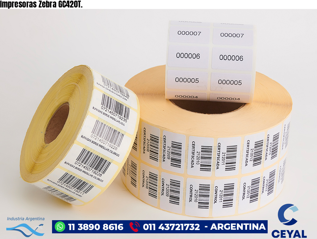 Impresoras Zebra GC420T.