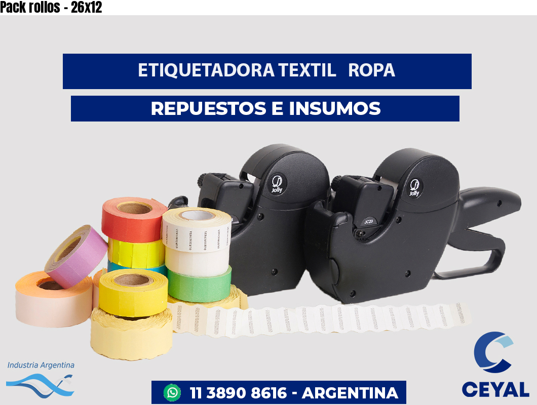 Pack rollos - 26x12