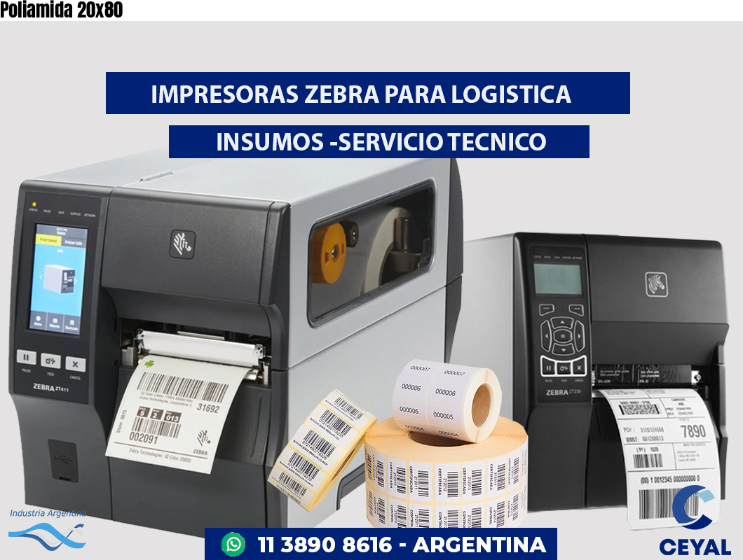 Poliamida 20x80