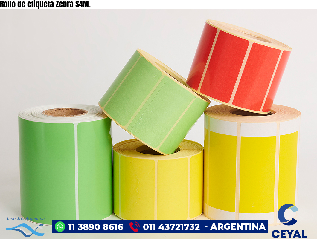 Rollo de etiqueta Zebra S4M.