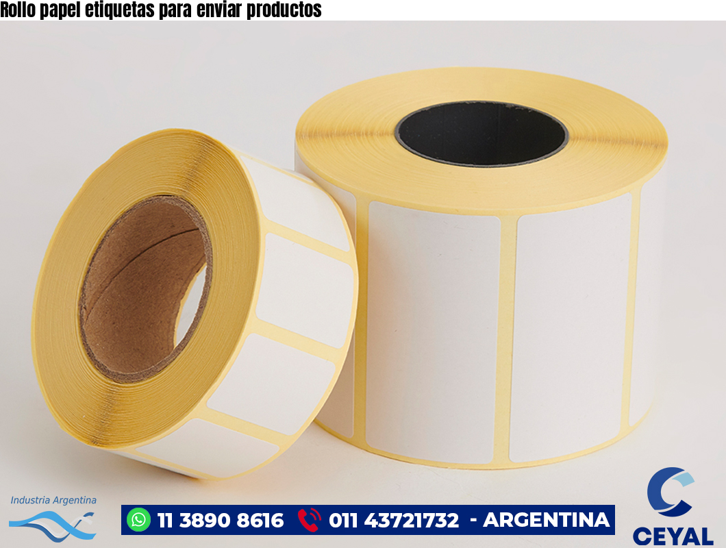 Rollo papel etiquetas para enviar productos