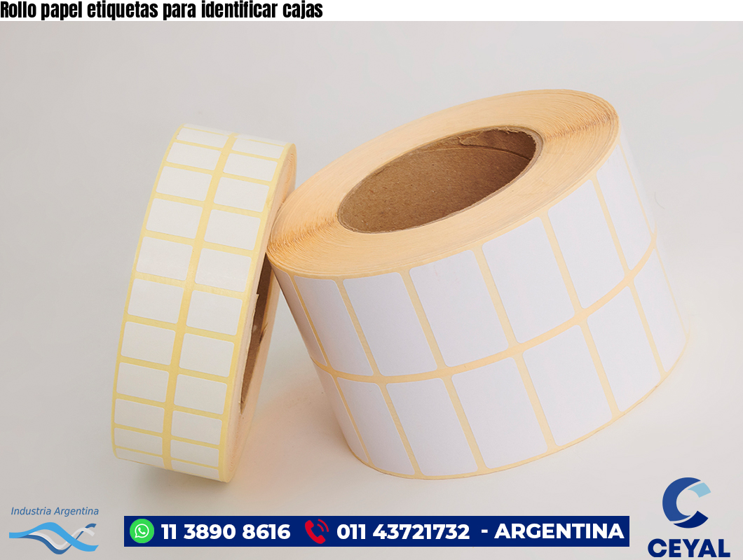 Rollo papel etiquetas para identificar cajas
