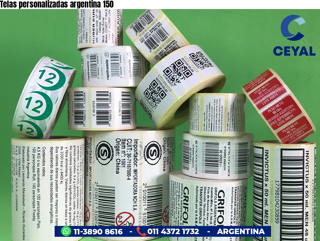Telas personalizadas argentina 150