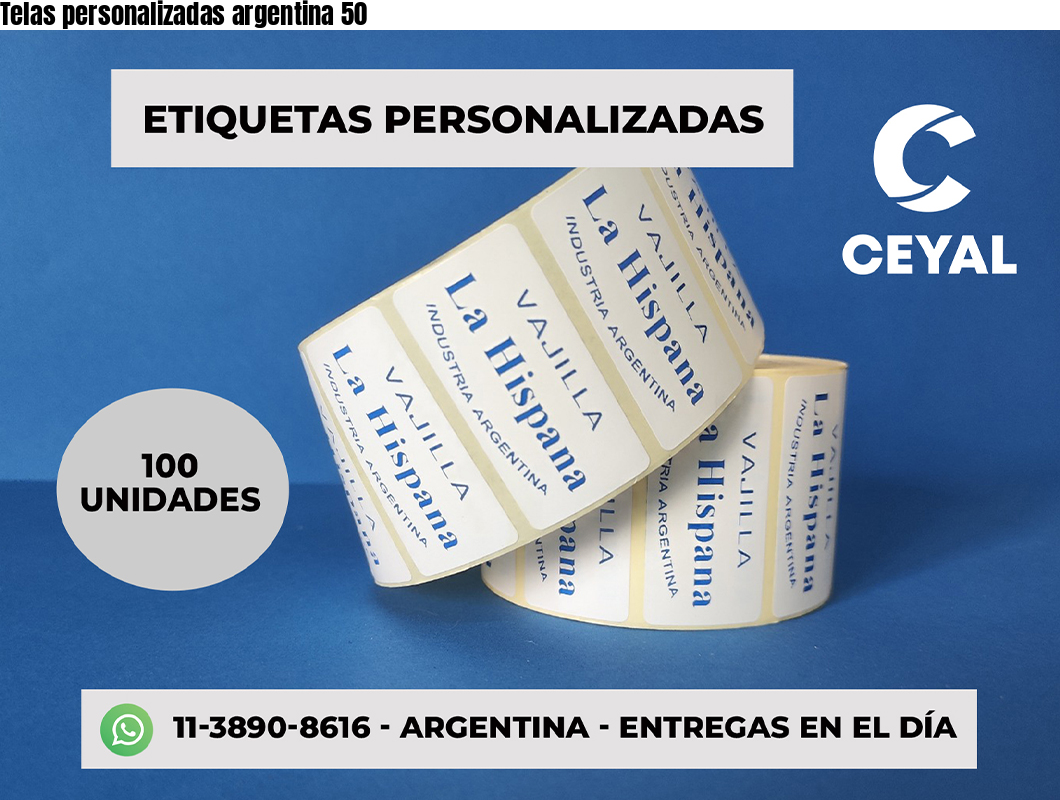 Telas personalizadas argentina 50
