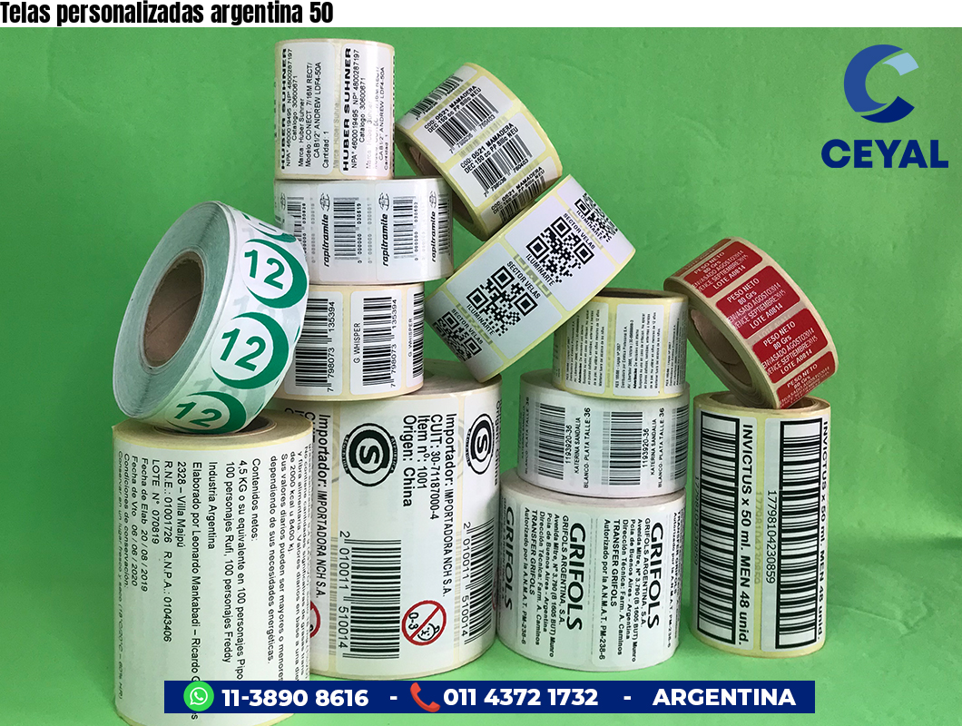 Telas personalizadas argentina 50