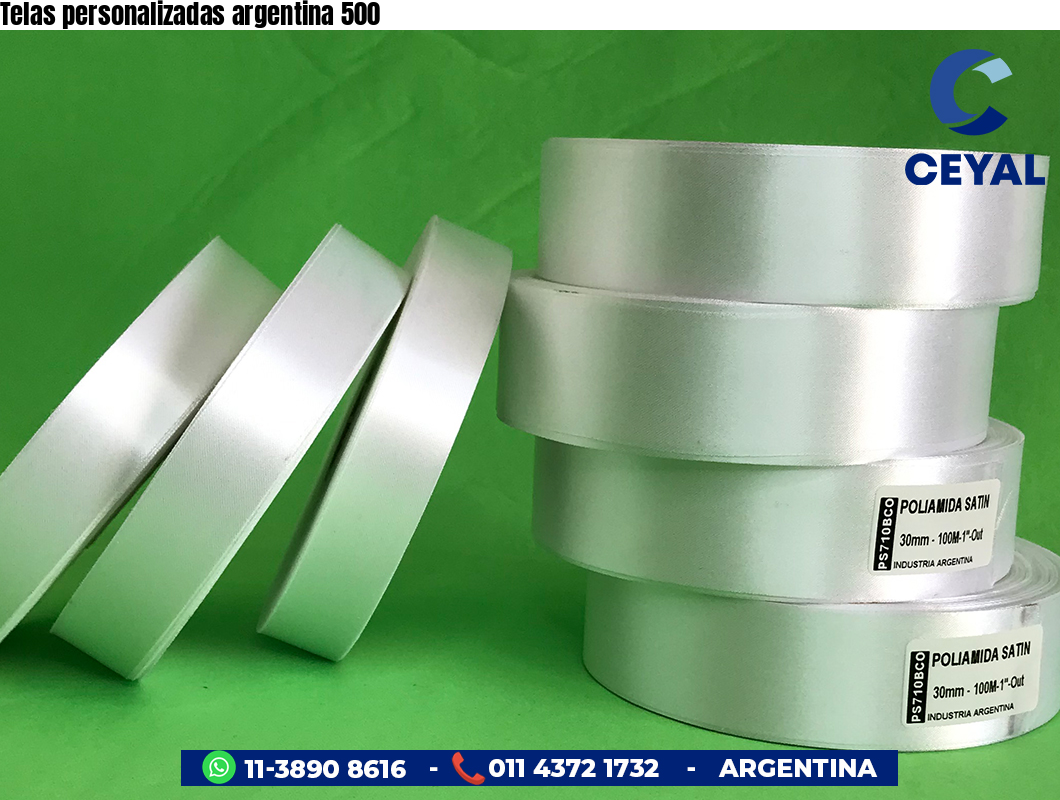 Telas personalizadas argentina 500