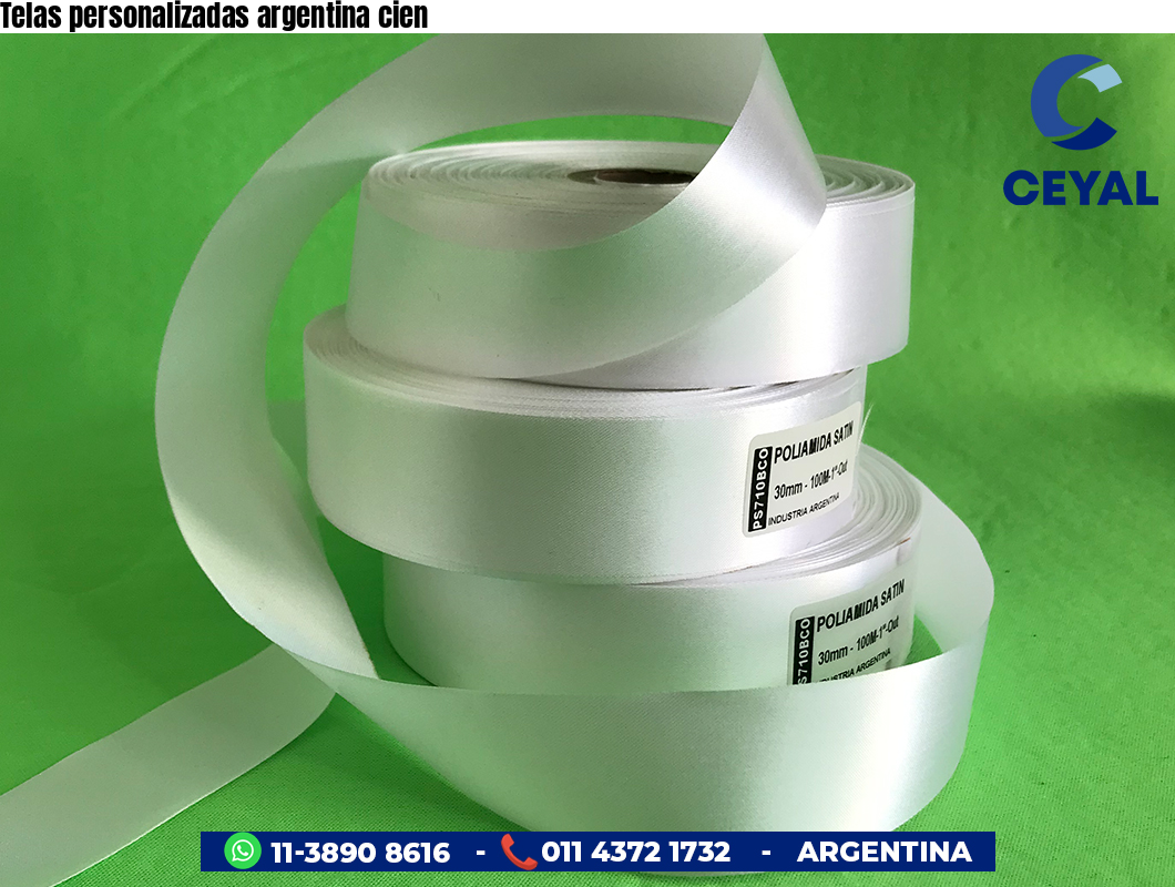 Telas personalizadas argentina cien