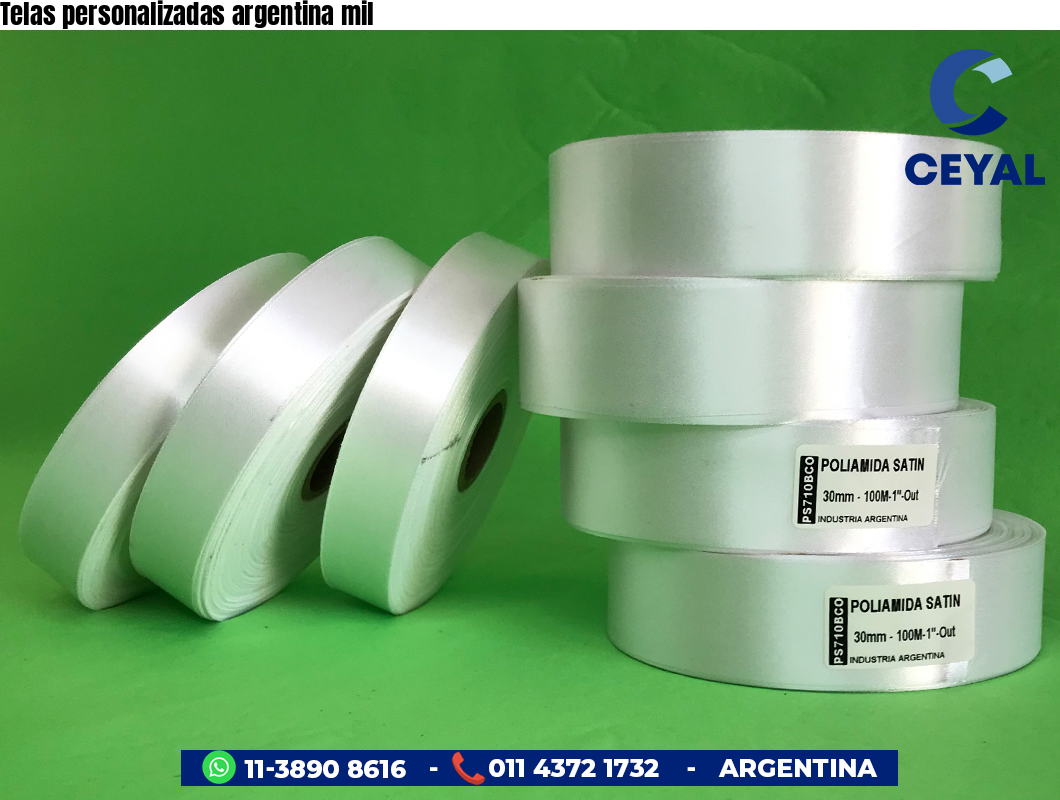 Telas personalizadas argentina mil