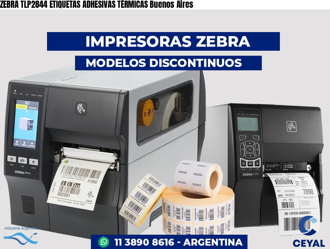 ZEBRA TLP2844 ETIQUETAS ADHESIVAS TÉRMICAS Buenos Aires