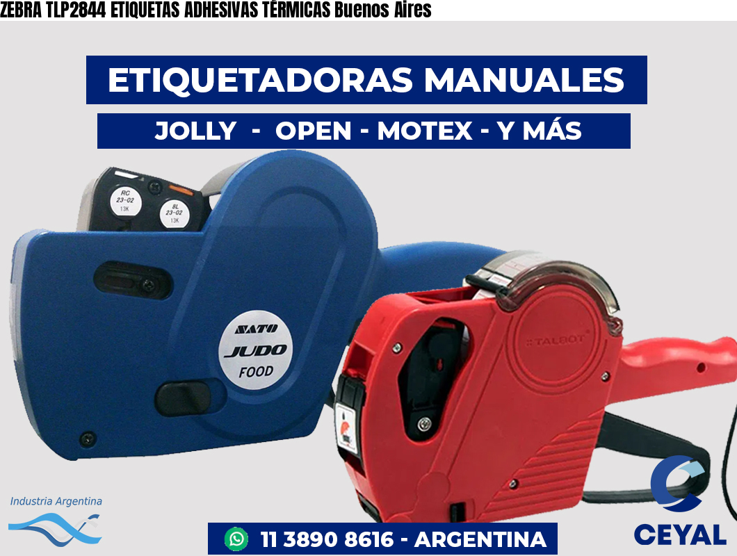 ZEBRA TLP2844 ETIQUETAS ADHESIVAS TÉRMICAS Buenos Aires
