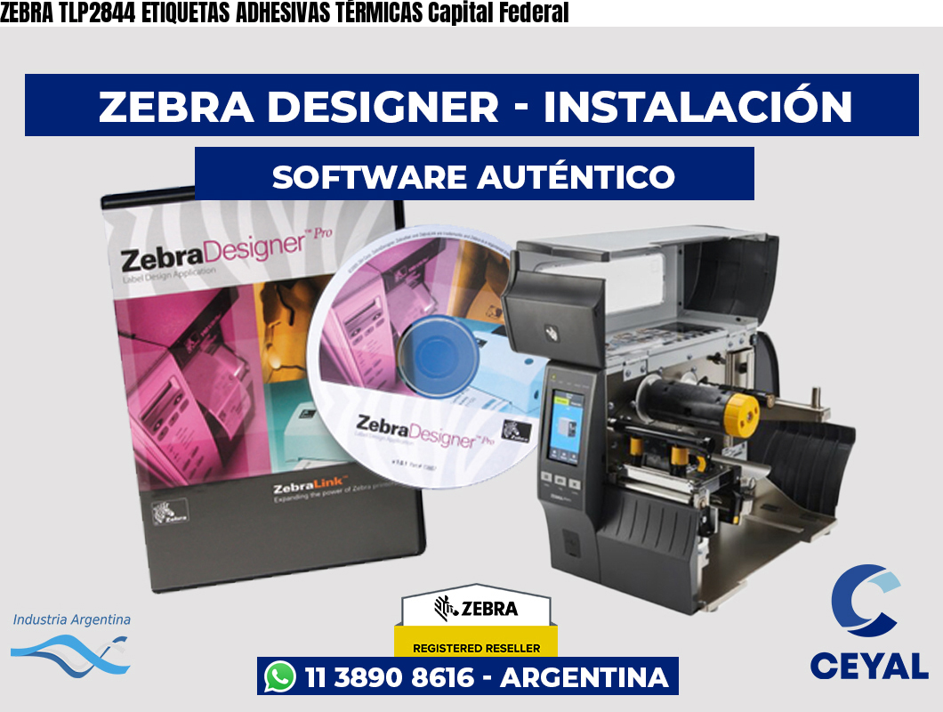 ZEBRA TLP2844 ETIQUETAS ADHESIVAS TÉRMICAS Capital Federal