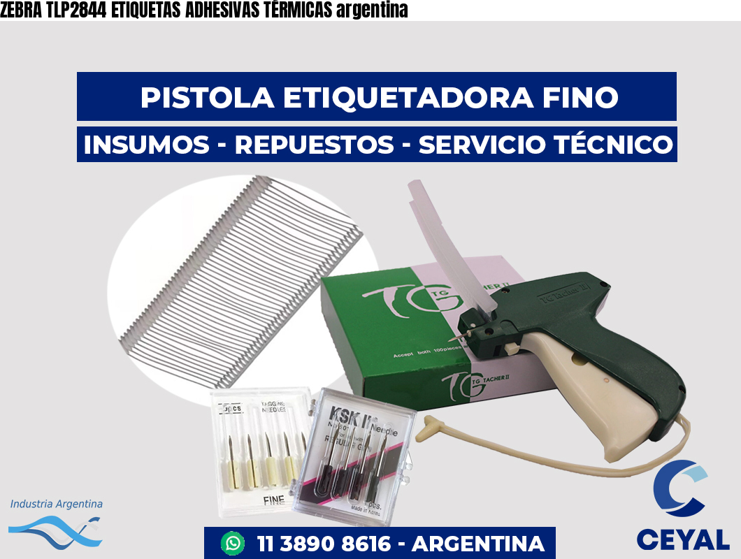 ZEBRA TLP2844 ETIQUETAS ADHESIVAS TÉRMICAS argentina