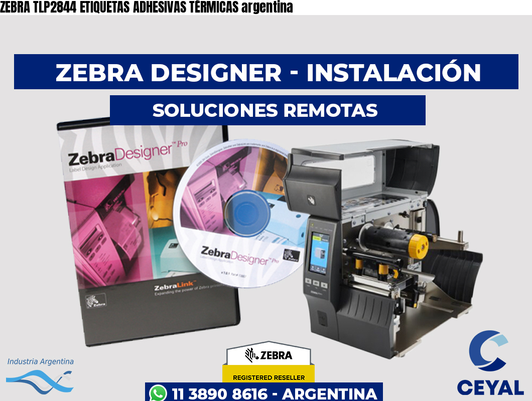 ZEBRA TLP2844 ETIQUETAS ADHESIVAS TÉRMICAS argentina