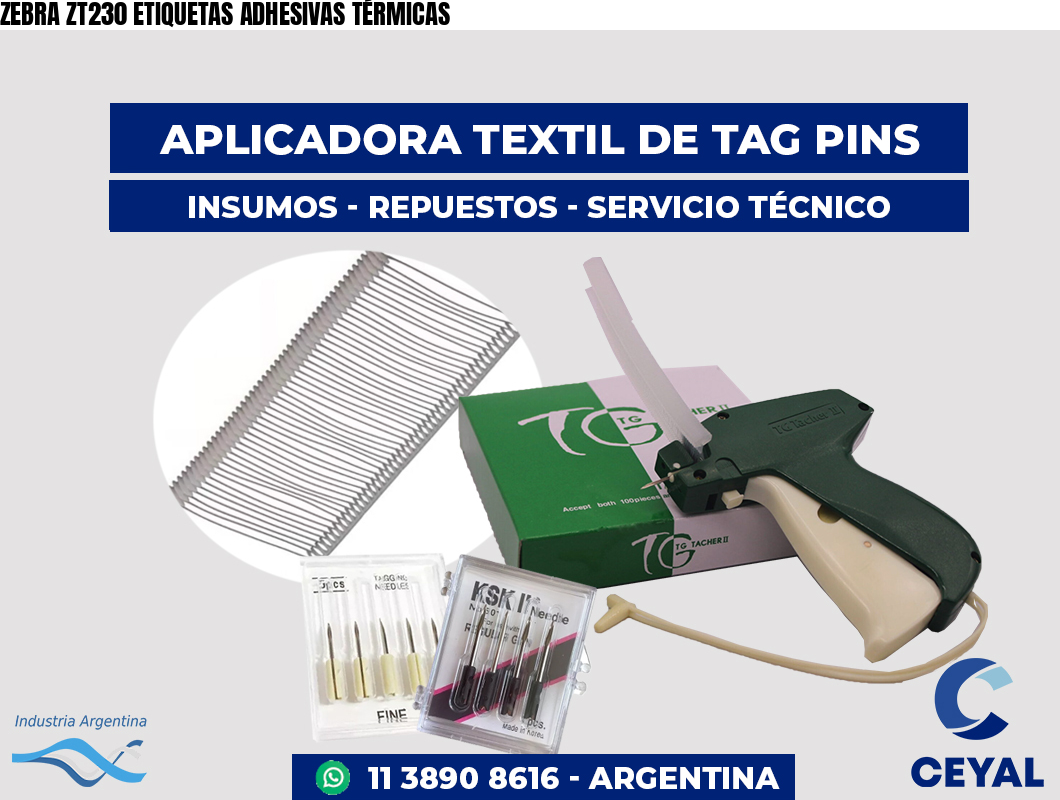 ZEBRA ZT230 ETIQUETAS ADHESIVAS TÉRMICAS