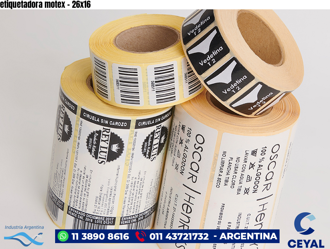 etiquetadora motex - 26x16