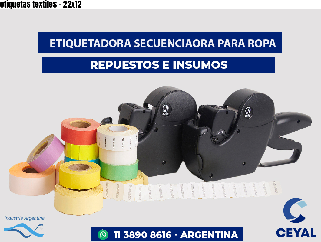 etiquetas textiles - 22x12