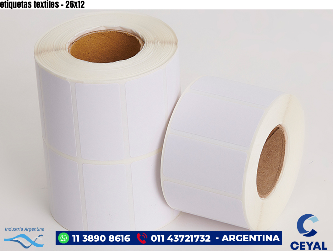 etiquetas textiles - 26x12