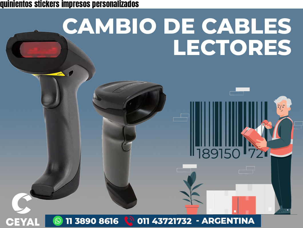 quinientos stickers impresos personalizados