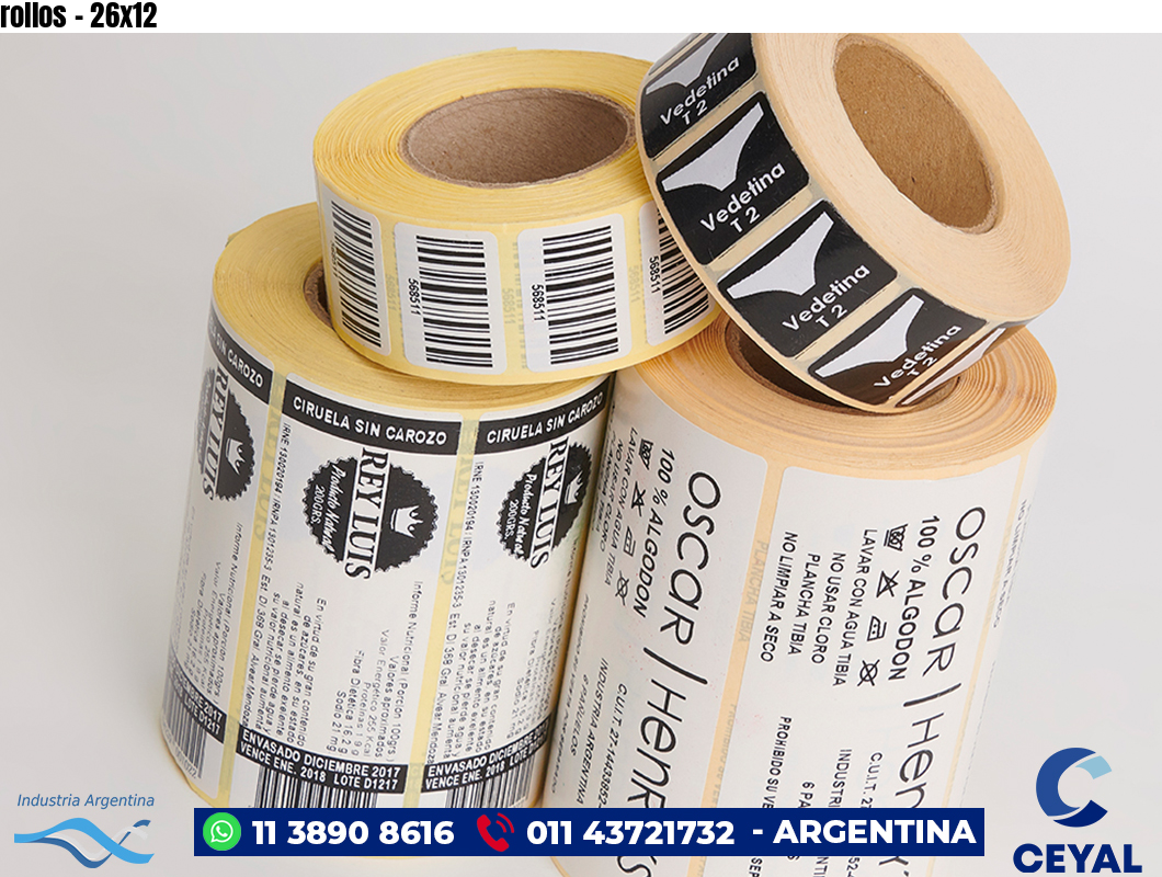 rollos - 26x12