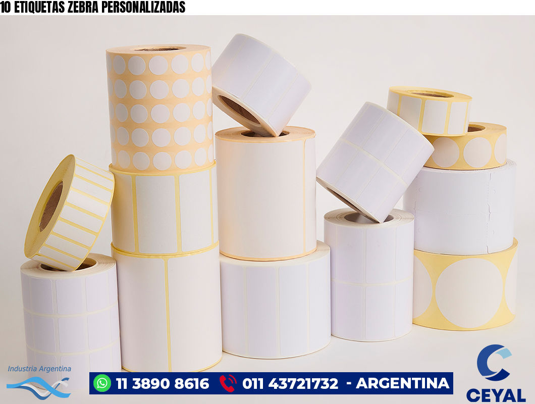 10 ETIQUETAS ZEBRA PERSONALIZADAS