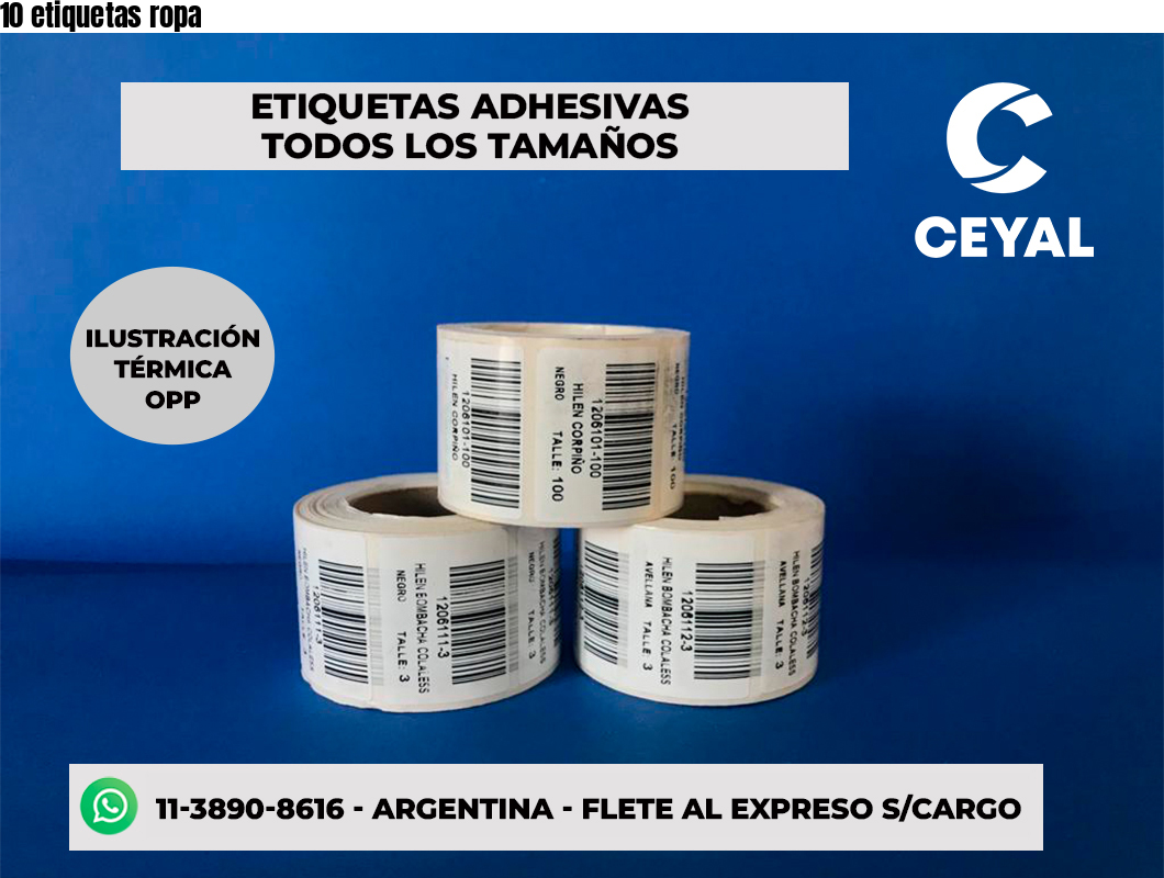 10 etiquetas ropa
